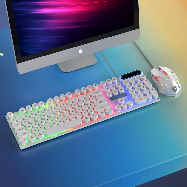 Ventuz Strike X1 RGB combo keyboard mouse white