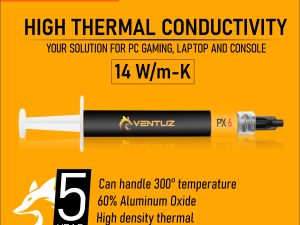 VENTUZ - PX-6 THERMAL GREASE (CPU, GPU, Semiconductor pasta)