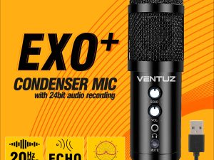 Ventuz FEXO PLUS USB Microphone condenser with echo