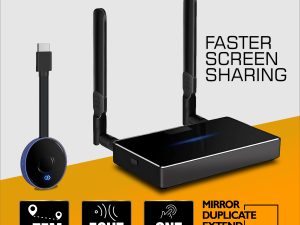 Ventuz 4K HDMI Wireless display dongle 5GHZ up to 75M | MIRROR-DUPLICATE-EXTEND