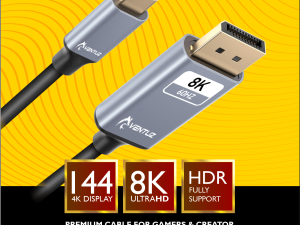 VENTUZ KABEL TYPE C 3.2 TO Display Port 2M DP - THUNDERBOLT 3/4 SUPPORT