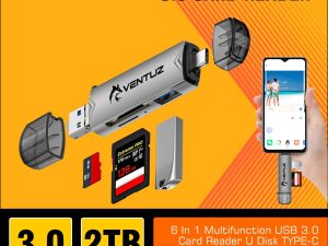 Ventuz - 6.1 Multi Function Card reader USB 3.0 U Disk TYPE-C Usb/Tf/Sd Flash Drive Memory Card