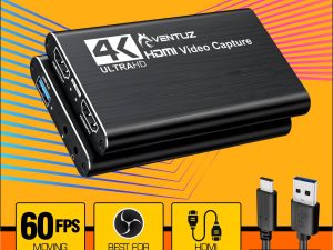 Ventuz - USB 3.0 TYPE A/C VIDEO CAPTURE CARD HDMI 4K 60FPS | HDCP
