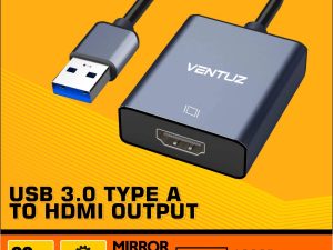 Ventuz - CONVERTER USB 3.1 TYPE A TO 4K HDMI OUTPUT ( no need driver )
